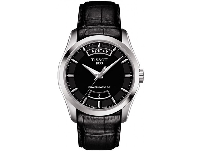 TISSOT COUTURIER POWERMATIC 80 LEATHER STRAP